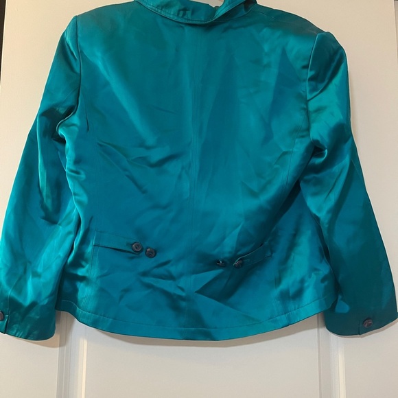 Dana Buchman Teal Blazer - Picture 4 of 4